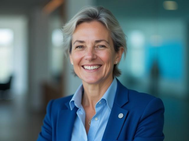 Professional photo of the PC Cleaning Ltd founder, a person in their 40s smiling confidently in a modern office space.